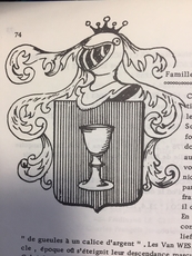 Blason héraldique de la famille Van Wesbus Armoirie